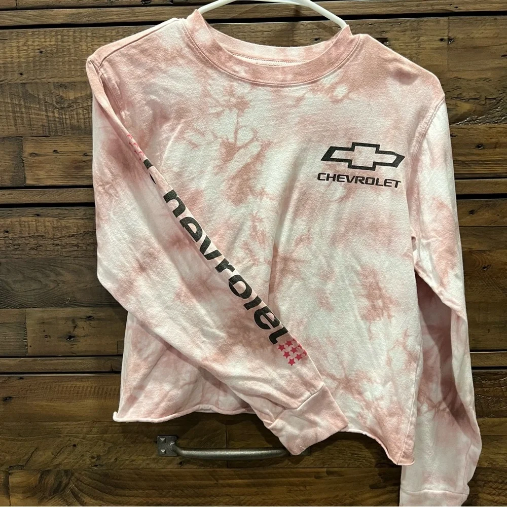 Chevrolet tie dye crop Long Sleeve - Picture 2 of 3